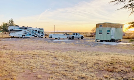Property grounds. Campsite on Farm Near San Pedro River