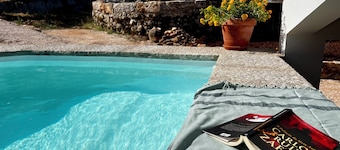 Casa da Curva Restored stone barn, with natural pool, trails and olive groves.