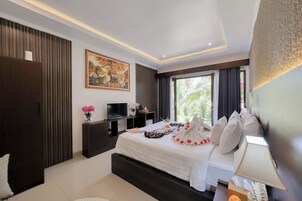 Ropa de cama de alta calidad y minibar 