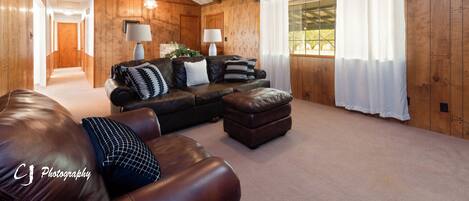 Smart TV, fireplace, video games