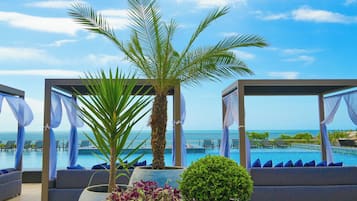 Indoor pool, outdoor pool