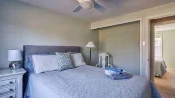 1 makuuhuone, työpöytä, Wi-Fi, vuodevaatteet