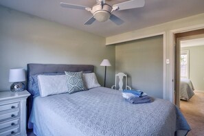 1 bedroom, desk, WiFi, bed sheets