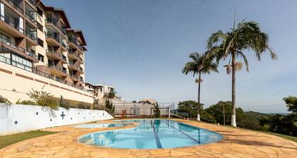 Apto c Piscina Churrasqueira e Vista p Montanha