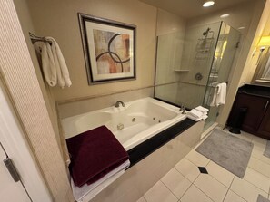 Towels, soap, toilet paper