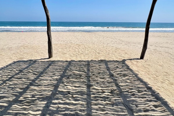 Playa privada, arena blanca