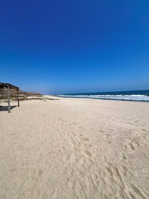 Private beach, white sand