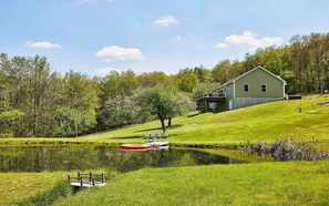 Exterior - 20 Acre Swimming Pond, Kayaks, Catskills Family Getaway with Hot Tub, Game Room (Parksville)