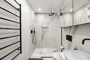 Shower, hair dryer - Lawrence Court, Acton, London (Greater London)