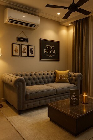 Smart TV - 2BHK Luxury Villa in Mohali GF Stay Royal (Kharar)