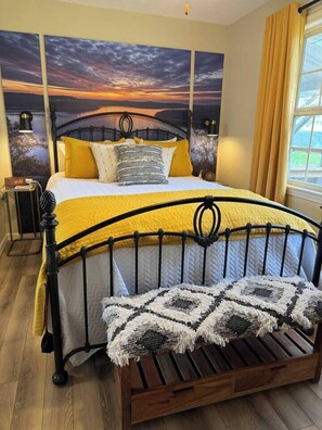4 bedrooms, iron/ironing board, travel cot, free WiFi