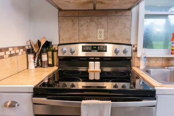 Microondas, horno, placa de cocina y lavavajillas