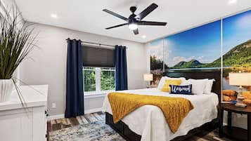 4 bedrooms, iron/ironing board, WiFi, bed sheets
