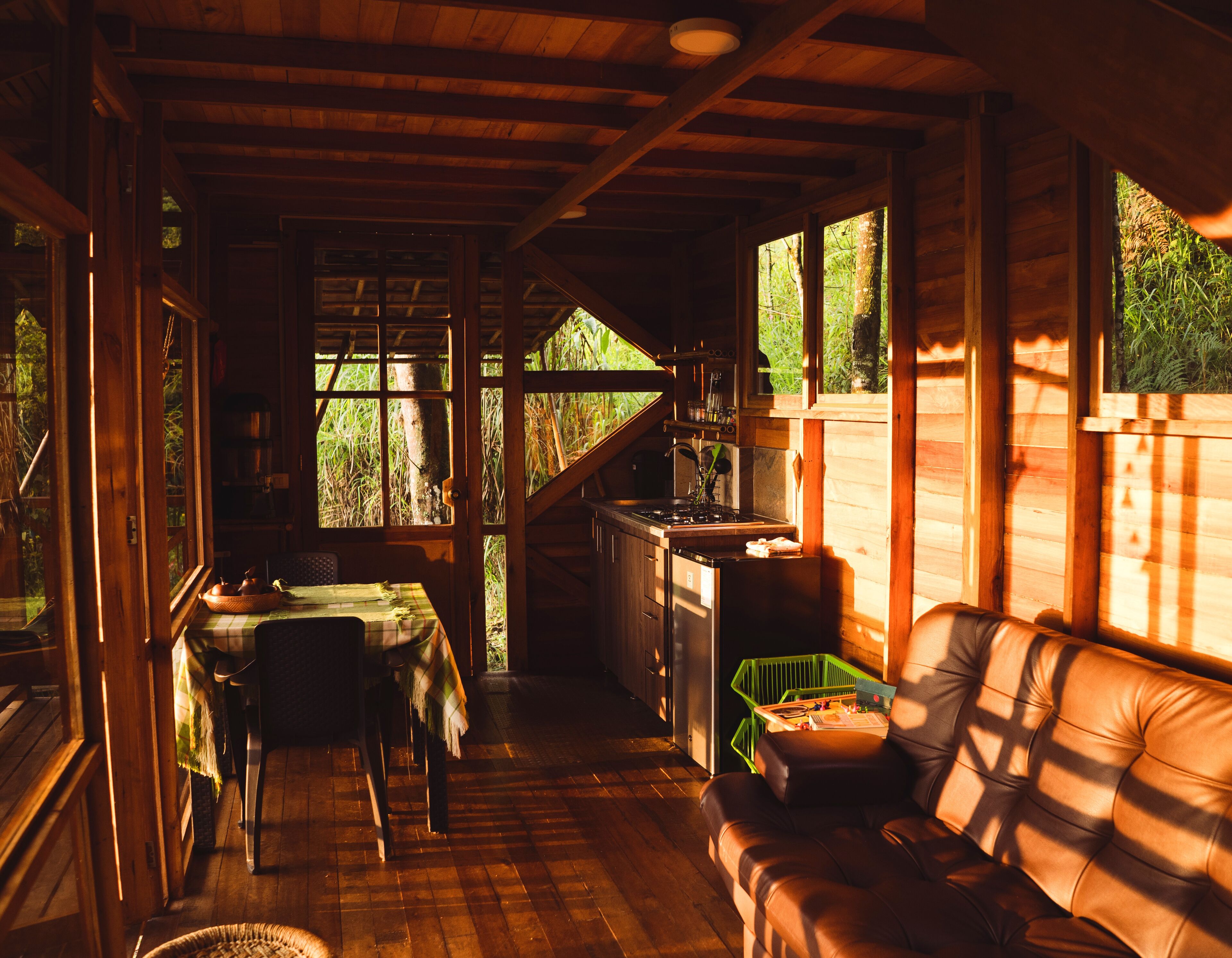 コンフォート キャビン バルコニー マウンテンビュー | リビング エリア