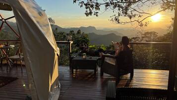 Chalet Deluxe, vue montagne | Coin séjour