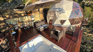 Chalet Deluxe, vista a la montaña | Área de sala de estar