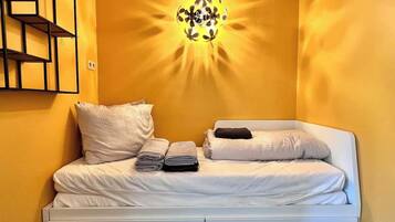 1 slaapkamer, reisbedje, wifi, beddengoed