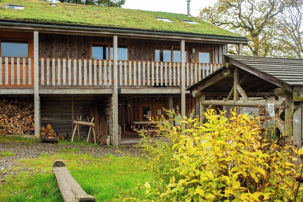 View of the lodge from the generous grounds