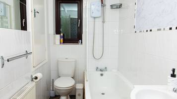 Hårtørrer, håndklæder, Sæbe, Toiletpapir