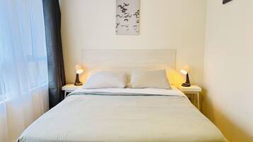 1 chambre, fer et planche à repasser, Wi-Fi, draps fournis