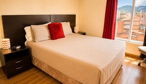 In-room safe, desk, laptop workspace, iron/ironing board