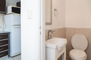 Apartment, 2 Bedrooms, City View | Bathroom | Shower, rainfall showerhead, eco-friendly toiletries, hair dryer