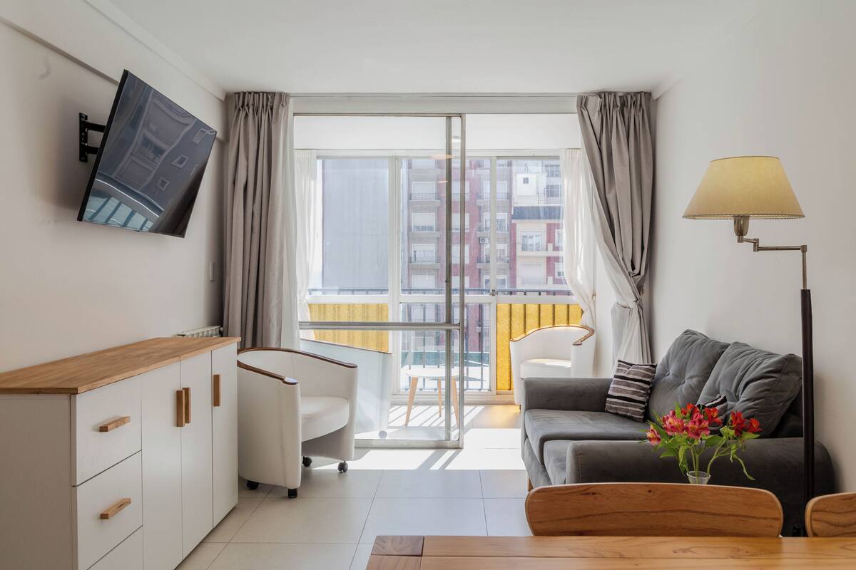 Appartement, 2 chambres, balcon (1F) | Coin séjour