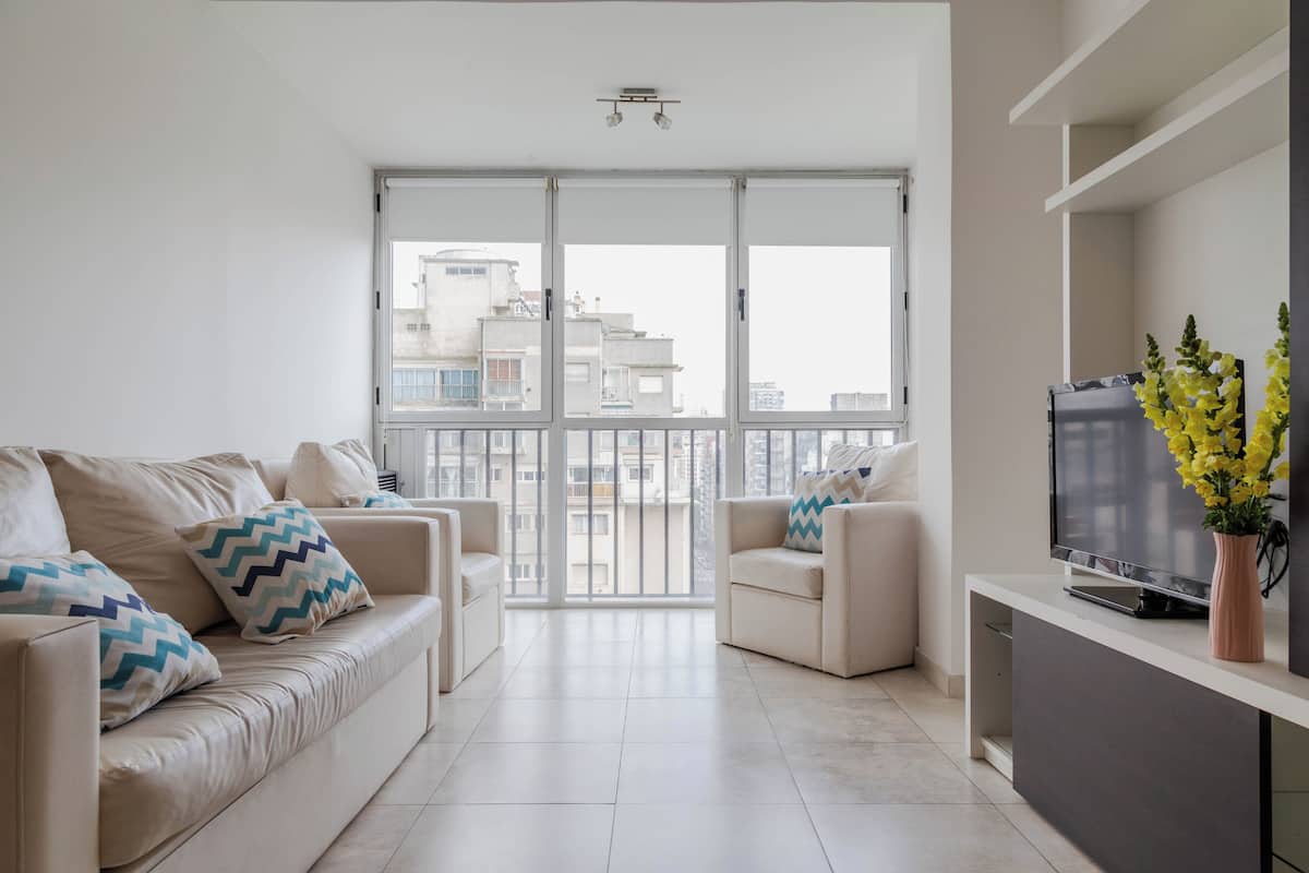 Appartement, 2 chambres, vue ville (8A) | Coin séjour