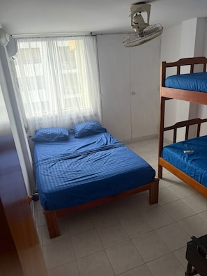 2 bedrooms, bed sheets