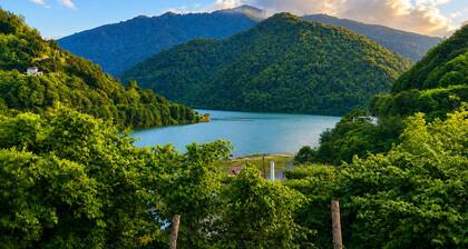 Nature, fresh air, peace, and stunning mountain and lake views near Batumi.
