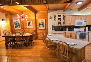 Fridge, microwave, oven, stovetop - New Listing - The Wild Yeti - Rustic Island Park Cabin: Hot Tub, Sauna (Island Park)