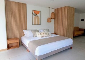 1 slaapkamer, een strijkplank/strijkijzer, wifi, beddengoed