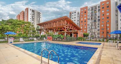 Furnished apartment in Cali South - Ciudad Meléndez, with swimming pool, WiFi 2 Bedrooms