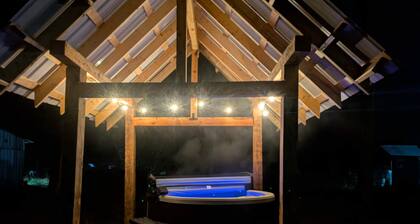 Mycelium Forest Cabin on 33 acre farm