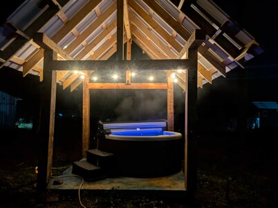 Mycelium Forest Cabin on 33 acre farm