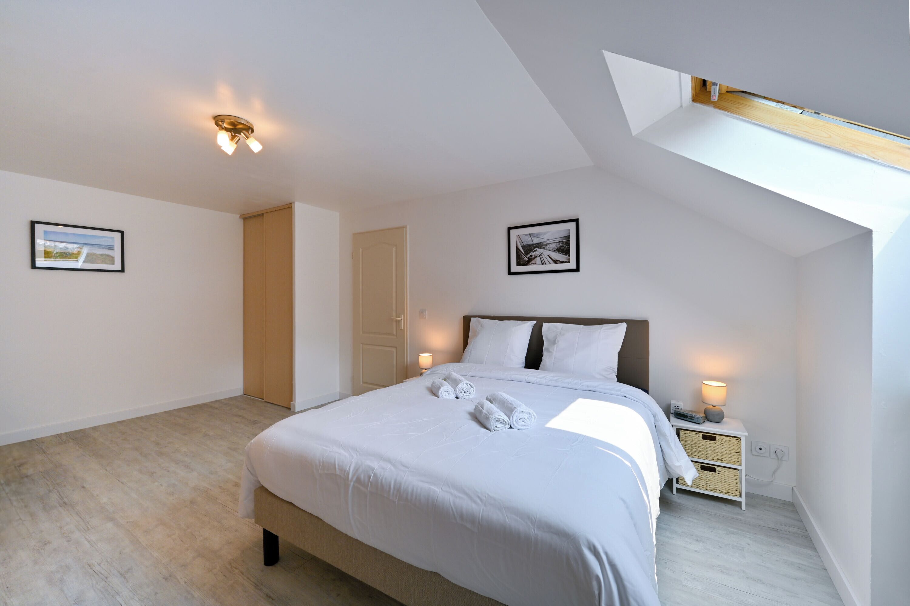 2 bedrooms, iron/ironing board, travel crib, WiFi