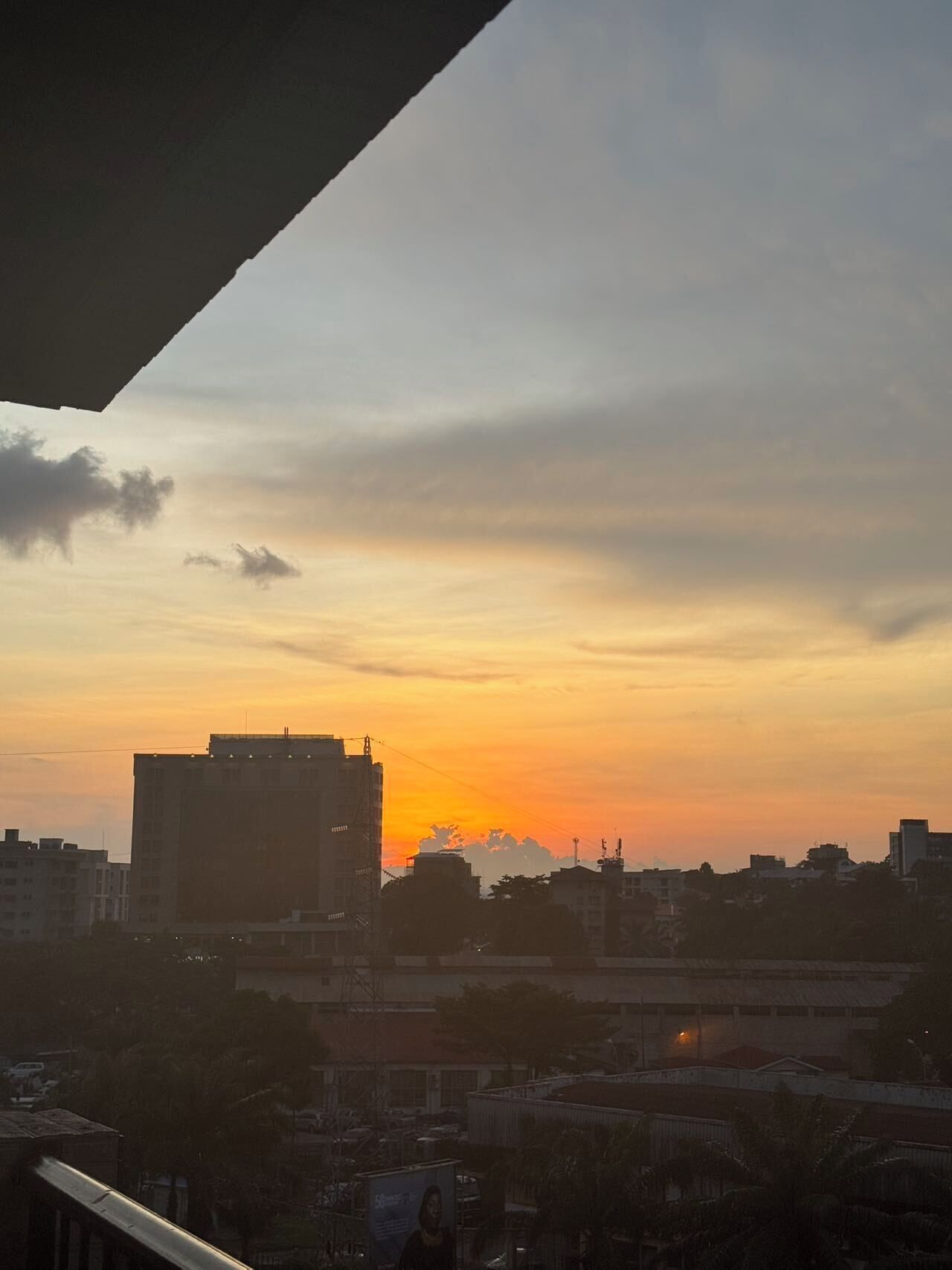 Udsigt fra overnatningsstedet