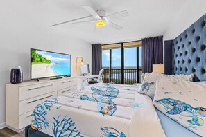 2 bedrooms, desk, iron/ironing board, travel crib