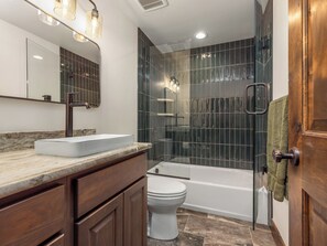 Shower, hair dryer, bidet, soap
