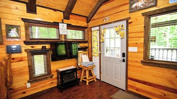 Family Cabin, Hill View | Living area | Flat-screen TV, DVD player