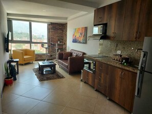Microwave, oven, stovetop, blender
