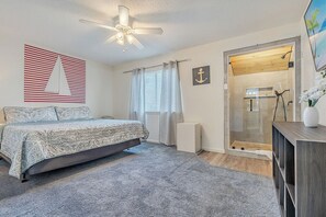 2 chambres, fer et planche à repasser, Wi-Fi, draps fournis