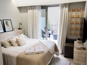 Appartement Deluxe, patio | Accès au Wi-Fi (inclus)