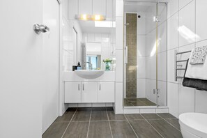 Towels, soap, toilet paper