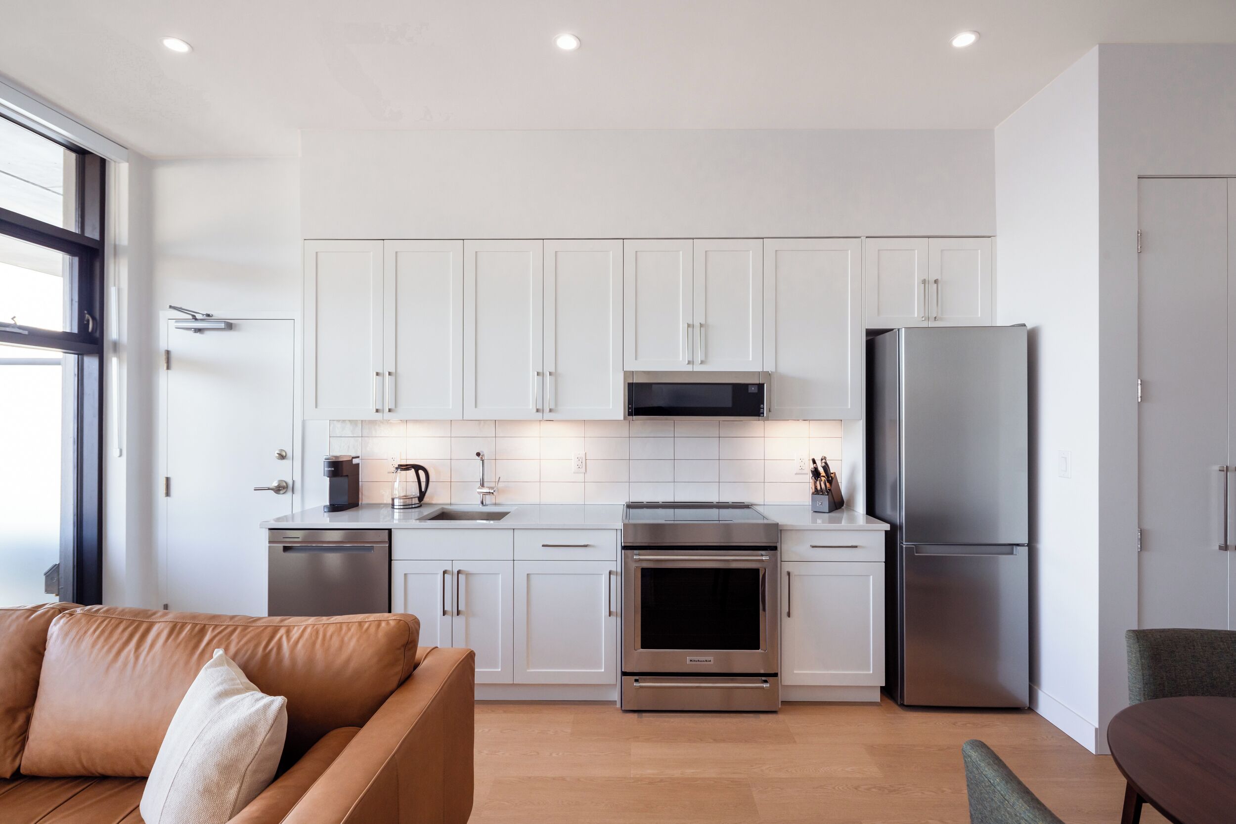 Apartemen, 1 Tempat Tidur King, pemandangan marina | Dapur pribadi