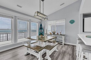 Dining - Oceanfront Paradise with Amazing Views, Hot Tub! (Surf City)