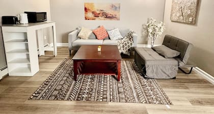 Private walkout basement apt with free parking spot.