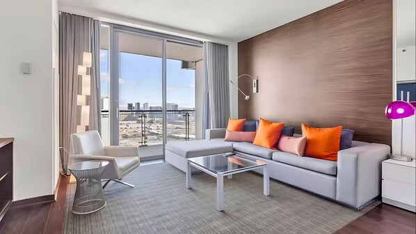 Executive Balcony Suite, 1 King Bed with Sofa bed | In-room safe, desk, iron/ironing board, free WiFi