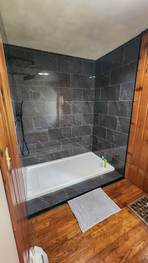 Shower, hair dryer, towels, soap - Charming Crow Hill Cottage in welcoming Richland Center with BLOSSOMING garden (Richland Center)