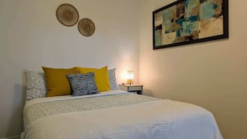 1 bedroom, iron/ironing board, travel crib, free WiFi